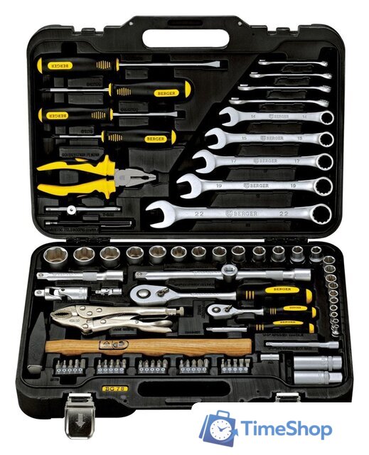 Универсальный набор инструментов Berger BG078-1214 (78 предметов) - Изображение №1 — Интернет-магазин Time-Shop