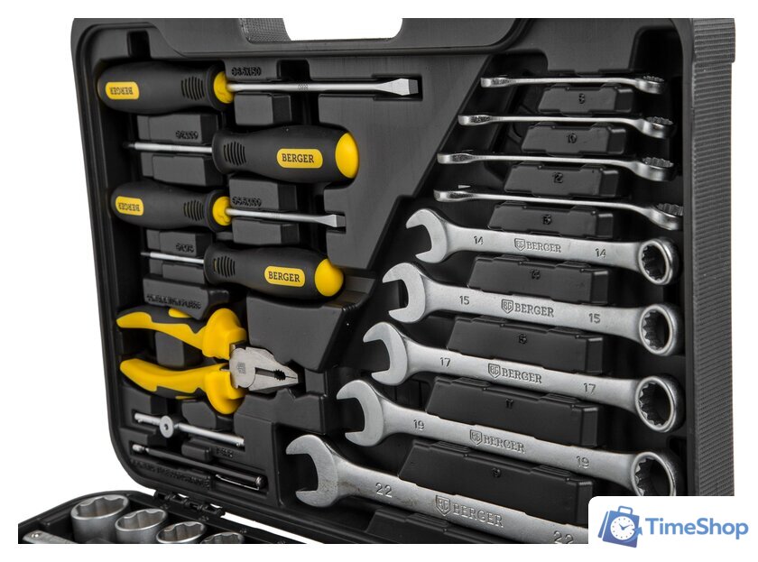 Универсальный набор инструментов Berger BG078-1214 (78 предметов) - Изображение №4 — Интернет-магазин Time-Shop