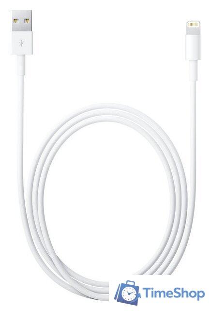 Кабель Apple USB 2.0 Type-A - Lightning (2 м, белый) - Изображение №1 — Интернет-магазин Time-Shop