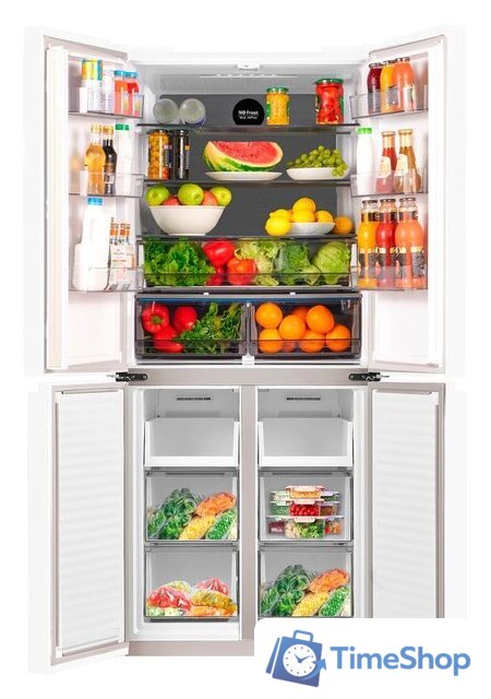 Четырёхдверный холодильник MAUNFELD MFF183NFWE - Изображение №2 — Интернет-магазин Time-Shop