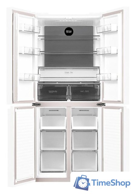 Четырёхдверный холодильник MAUNFELD MFF183NFWE - Изображение №3 — Интернет-магазин Time-Shop