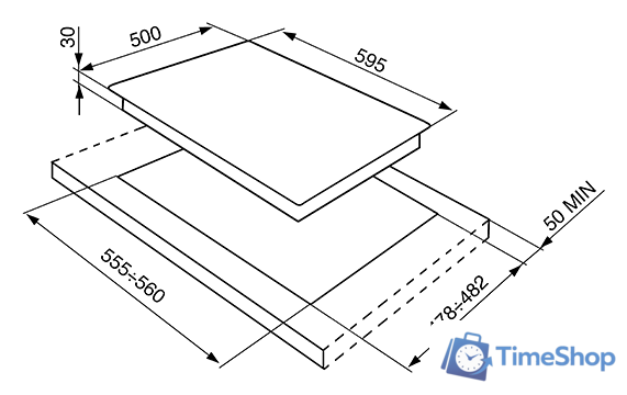 Варочная панель Smeg SR964XGH - Изображение №2 — Интернет-магазин Time-Shop