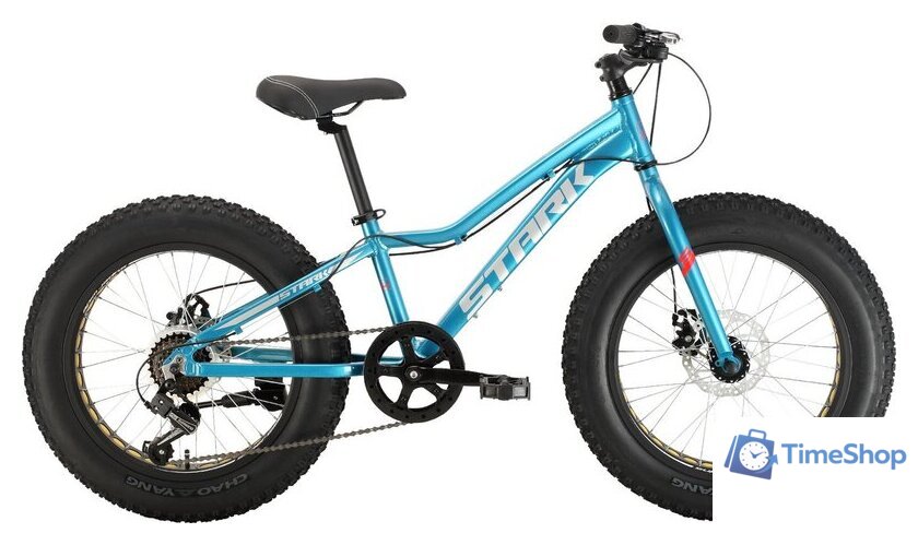 Детский велосипед Stark Rocket Fat 20.1 D 2024 (голубой/белый) - Изображение №1 — Интернет-магазин Time-Shop