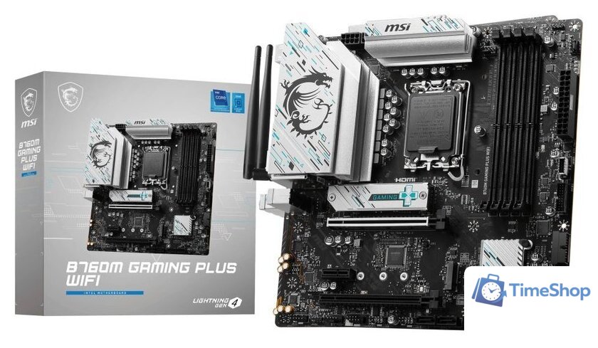 Материнская плата MSI B760M Gaming Plus WiFi - Изображение №2 — Интернет-магазин Time-Shop