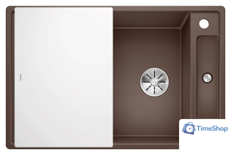 Кухонная мойка Blanco Axia III 45 S 523192 (кофе, стеклянная доска) - Изображение №2 — Интернет-магазин Time-Shop
