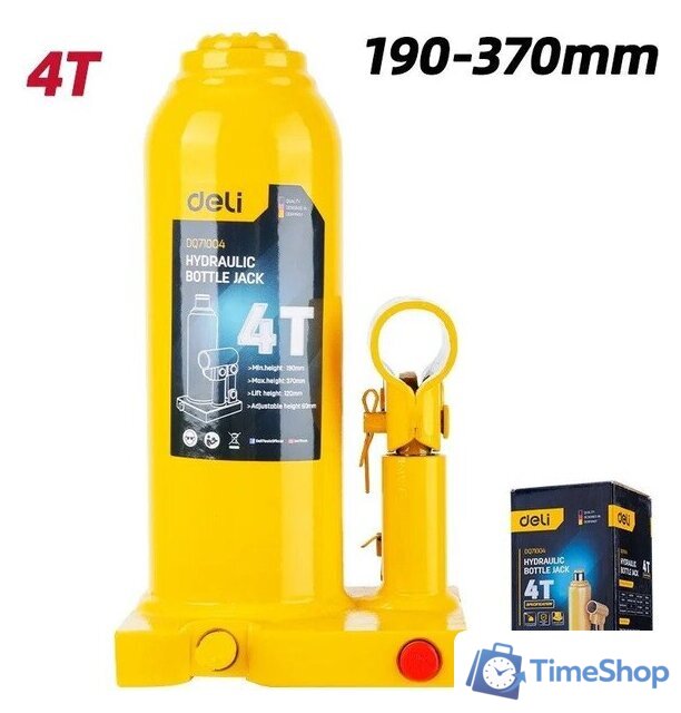 Бутылочный домкрат Deli DQ71004 4т - Изображение №1 — Интернет-магазин Time-Shop