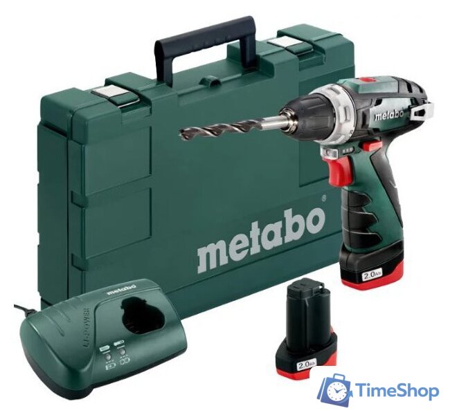 Дрель-шуруповерт Metabo PowerMaxx BS Basic 600080500 (с 2-мя АКБ 2 Ah) - Изображение №1 — Интернет-магазин Time-Shop