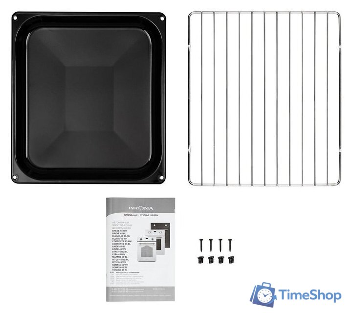 Электрический духовой шкаф Krona Lyra 45 BL/BL - Изображение №7 — Интернет-магазин Time-Shop