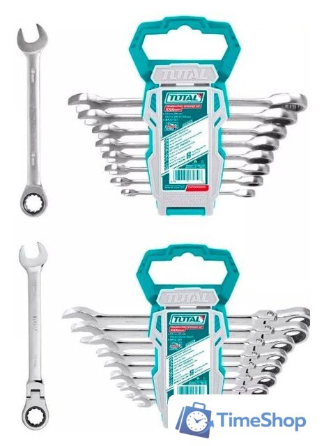 Набор ключей Total THT103RK166 (16 предметов) - Изображение №1 — Интернет-магазин Time-Shop