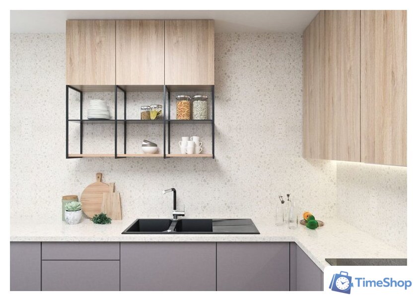 Кухонная мойка Deante Andante ZQN G213 (графитовый металлик) - Изображение №6 — Интернет-магазин Time-Shop