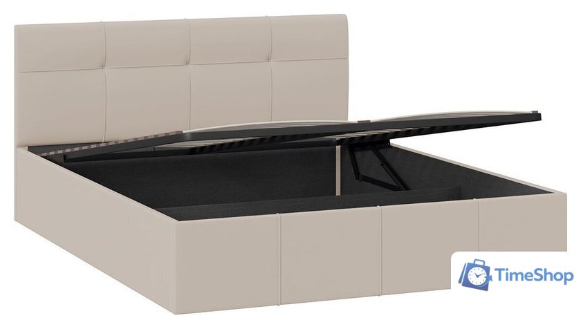 Кровать Трия Лора с ПМ 160x200 (велюр Confetti Cream) - Изображение №2 — Интернет-магазин Time-Shop