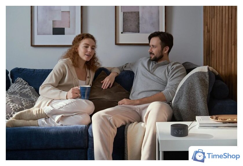 Умная колонка Яндекс Станция Мини 2 с часами (черный оникс) - Изображение №15 — Интернет-магазин Time-Shop