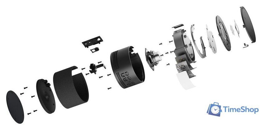 Умная колонка Яндекс Станция Мини 2 с часами (черный оникс) - Изображение №8 — Интернет-магазин Time-Shop