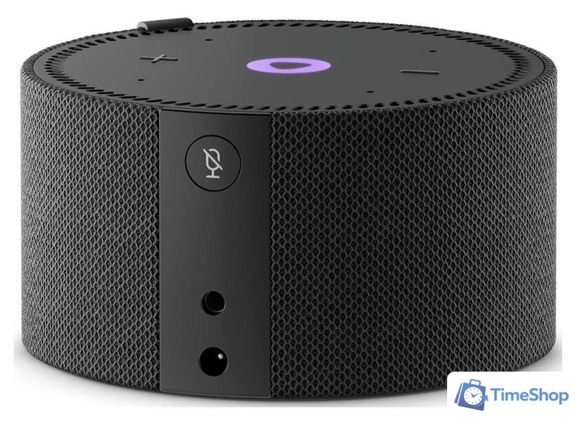 Умная колонка Яндекс Станция Мини 2 с часами (черный оникс) - Изображение №2 — Интернет-магазин Time-Shop