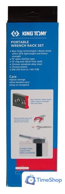 Набор ключей King Tony 12A2MRS02 (12 предметов) - Изображение №3 — Интернет-магазин Time-Shop