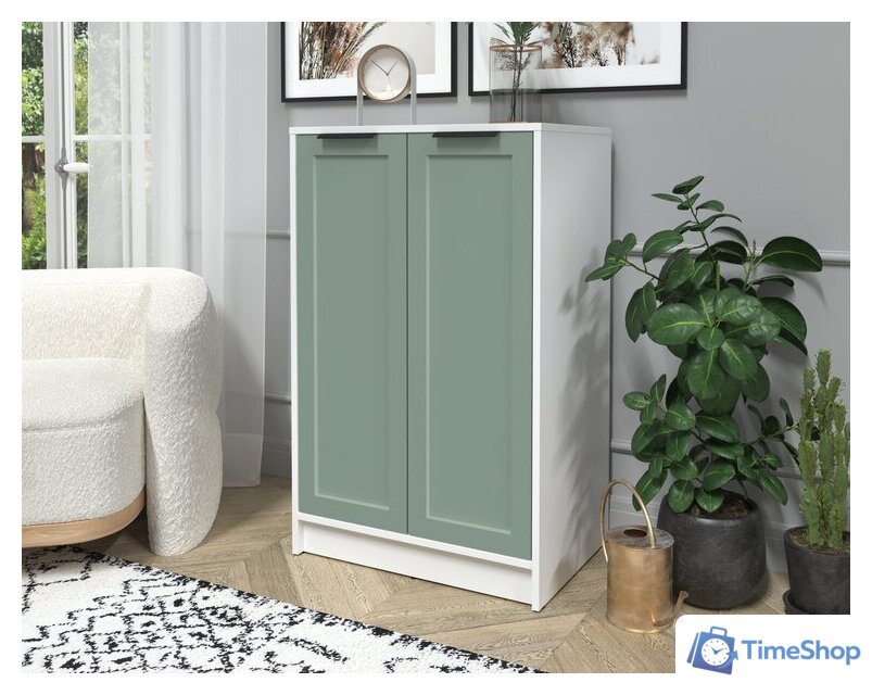 Тумба Интерлиния Концепт Тренд КТ-Т64 (белый платинум/мята) - Изображение №3 — Интернет-магазин Time-Shop