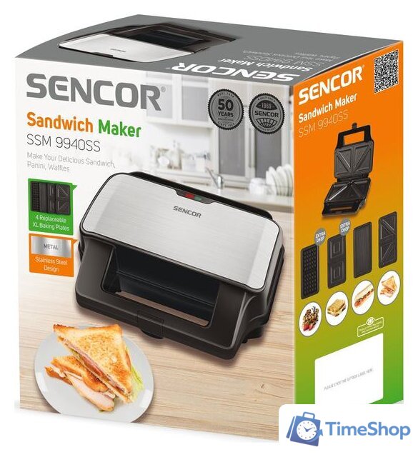 Многофункциональная сэндвичница Sencor SSM 9940SS - Изображение №19 — Интернет-магазин Time-Shop