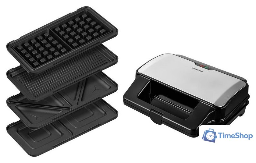 Многофункциональная сэндвичница Sencor SSM 9940SS - Изображение №2 — Интернет-магазин Time-Shop