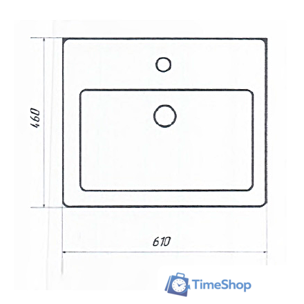  Misty Енисей - 60 Тумба с 2 ящ. - Э-Ени01060-0112Я - Изображение №4 — Интернет-магазин Time-Shop