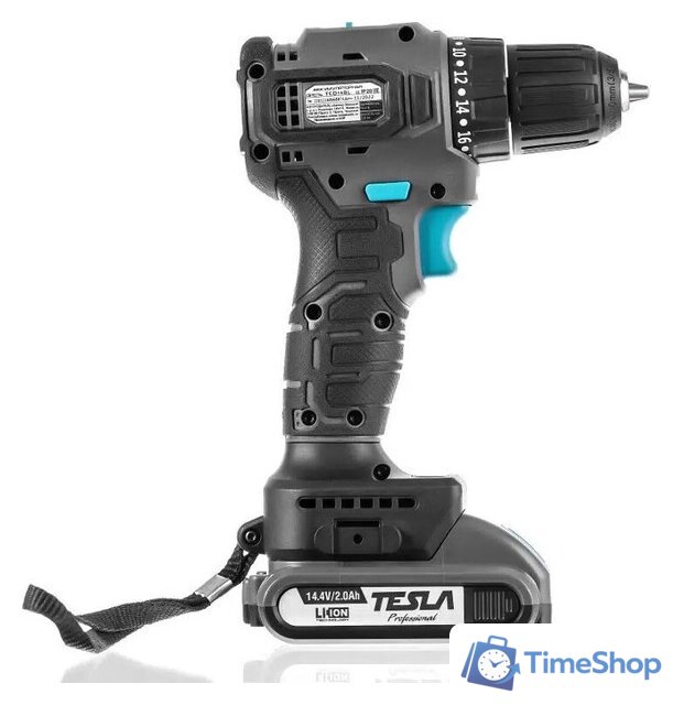 Дрель-шуруповерт Tesla TCD14BL 840368 (с 2-мя АКБ, кейс) - Изображение №4 — Интернет-магазин Time-Shop