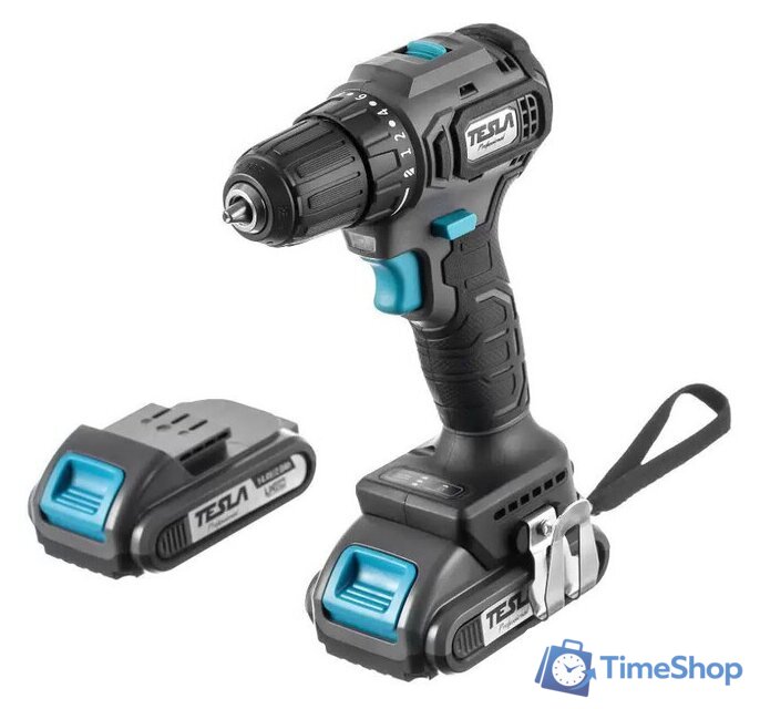 Дрель-шуруповерт Tesla TCD14BL 840368 (с 2-мя АКБ, кейс) - Изображение №1 — Интернет-магазин Time-Shop