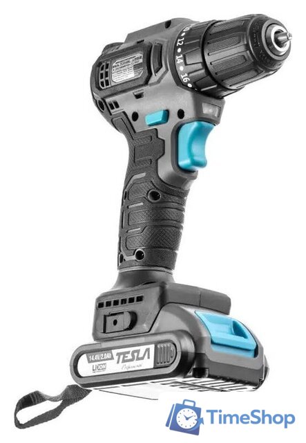 Дрель-шуруповерт Tesla TCD14BL 840368 (с 2-мя АКБ, кейс) - Изображение №3 — Интернет-магазин Time-Shop