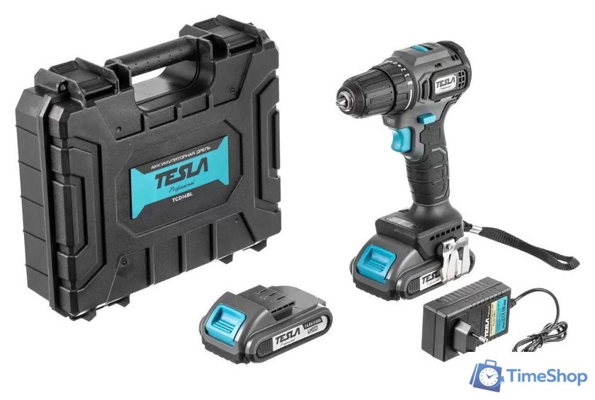 Дрель-шуруповерт Tesla TCD14BL 840368 (с 2-мя АКБ, кейс) - Изображение №10 — Интернет-магазин Time-Shop