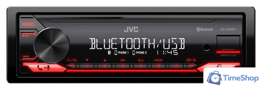 USB-магнитола JVC KD-X282BT - Изображение №1 — Интернет-магазин Time-Shop