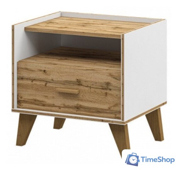 Тумба Неман мебель Сканди МН-036-28 (дуб вотан-белый) - Изображение №1 — Интернет-магазин Time-Shop