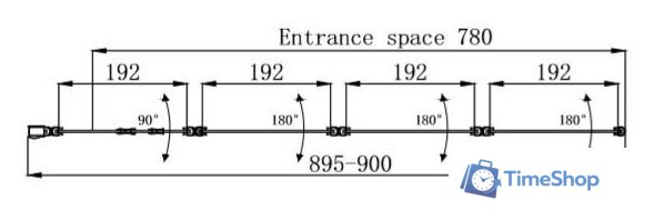 Стеклянная шторка для ванны Ambassador Bath Screens 16041110L 90 - Изображение №6 — Интернет-магазин Time-Shop