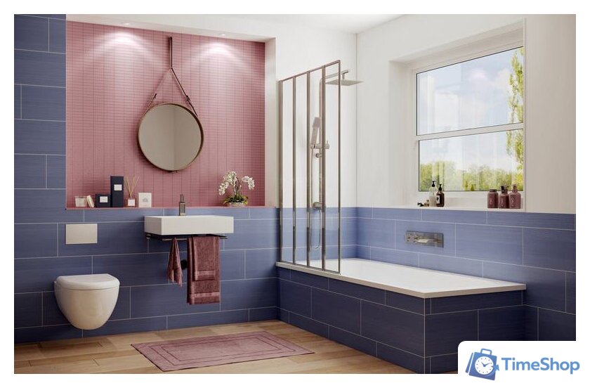 Стеклянная шторка для ванны Ambassador Bath Screens 16041110L 90 - Изображение №4 — Интернет-магазин Time-Shop