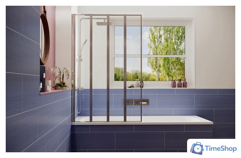 Стеклянная шторка для ванны Ambassador Bath Screens 16041110L 90 - Изображение №3 — Интернет-магазин Time-Shop