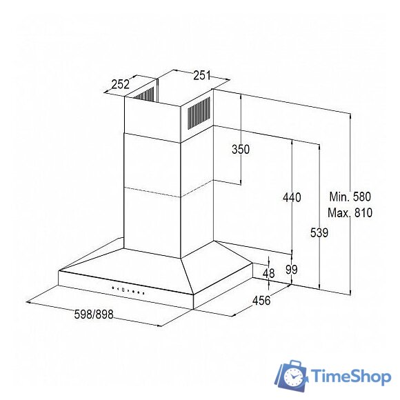 Кухонная вытяжка Korting KHC 6831 NGN - Изображение №2 — Интернет-магазин Time-Shop