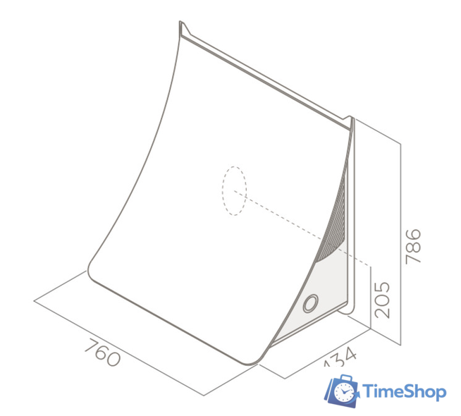 Кухонная вытяжка Elica NUAGE PAINTABLE/F/75 - Изображение №5 — Интернет-магазин Time-Shop