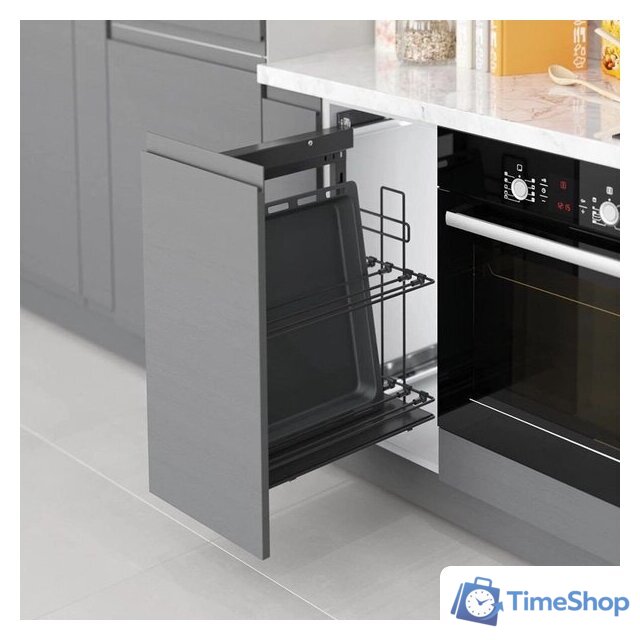 Корзина выдвижная Starax S-2891-A (левое крепление, антрацит) - Изображение №2 — Интернет-магазин Time-Shop
