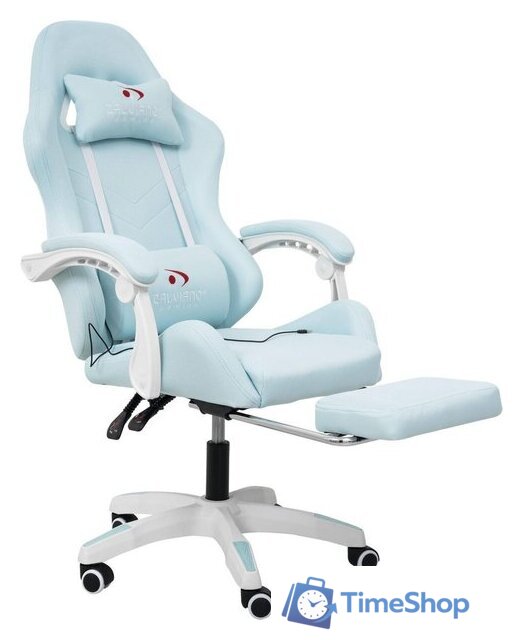 Игровое (геймерское) кресло Calviano 1584 (ткань, голубой) - Изображение №1 — Интернет-магазин Time-Shop