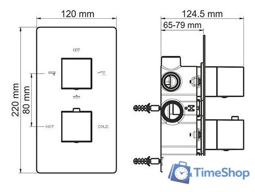 Душевая система  Wasserkraft A171519 - Изображение №9 — Интернет-магазин Time-Shop
