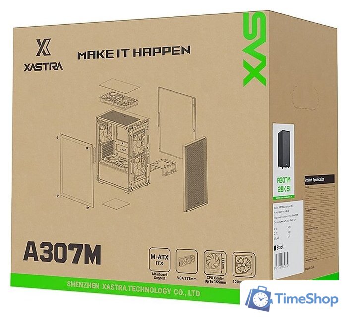 Корпус XASTRA A307M 2BK SI (черный) - Изображение №15 — Интернет-магазин Time-Shop