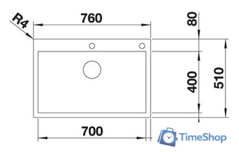 Кухонная мойка Blanco Zerox 700-IF/A Durinox (с клапаном-автоматом) - Изображение №4 — Интернет-магазин Time-Shop