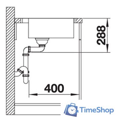 Кухонная мойка Blanco Zerox 700-IF/A Durinox (с клапаном-автоматом) - Изображение №3 — Интернет-магазин Time-Shop