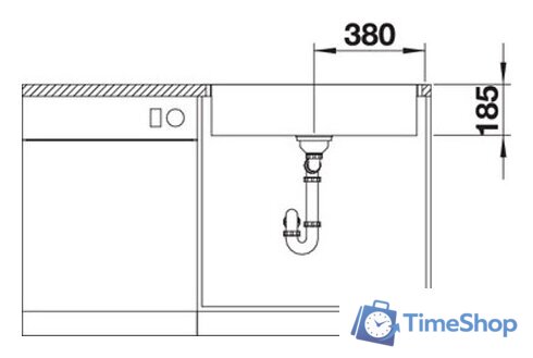 Кухонная мойка Blanco Zerox 700-IF/A Durinox (с клапаном-автоматом) - Изображение №2 — Интернет-магазин Time-Shop