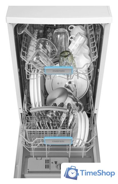 Отдельностоящая посудомоечная машина Meferi MDW4562WH FS Light - Изображение №7 — Интернет-магазин Time-Shop