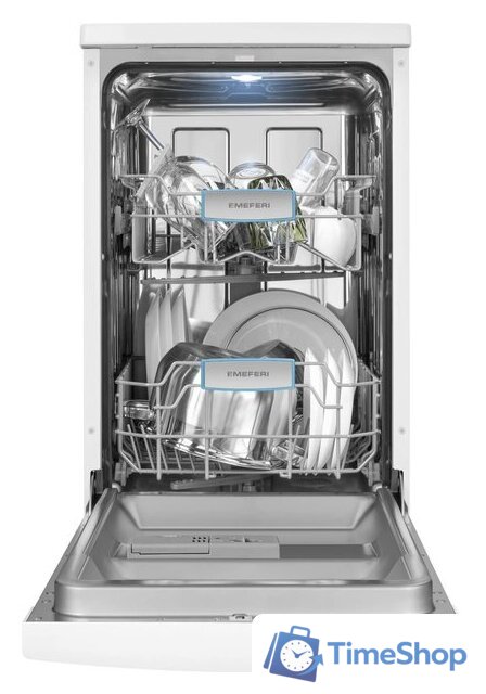 Отдельностоящая посудомоечная машина Meferi MDW4562WH FS Light - Изображение №1 — Интернет-магазин Time-Shop