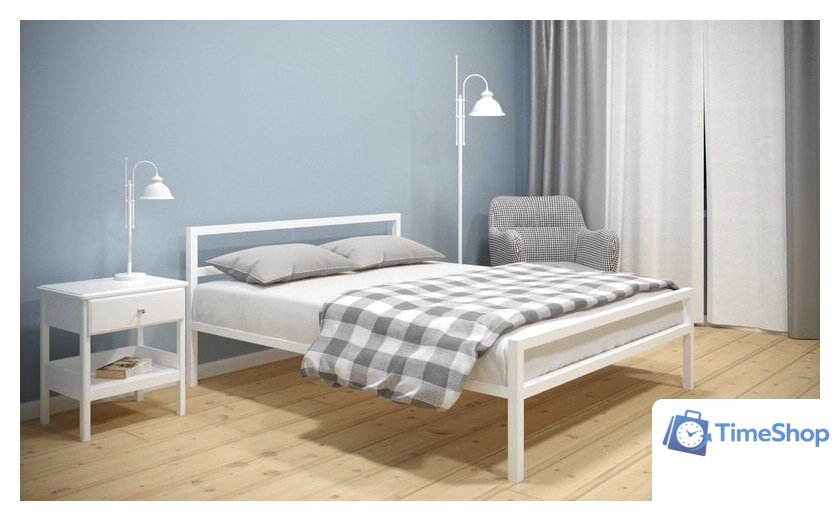 Кровать ИП Князев Наргиз 90x200 (белый) - Изображение №2 — Интернет-магазин Time-Shop