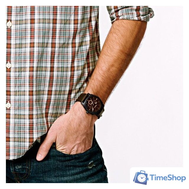 Наручные часы с украшением Fossil Machine Chronograph FS5251SET - Изображение №8 — Интернет-магазин Time-Shop