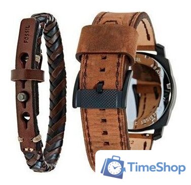 Наручные часы с украшением Fossil Machine Chronograph FS5251SET - Изображение №2 — Интернет-магазин Time-Shop