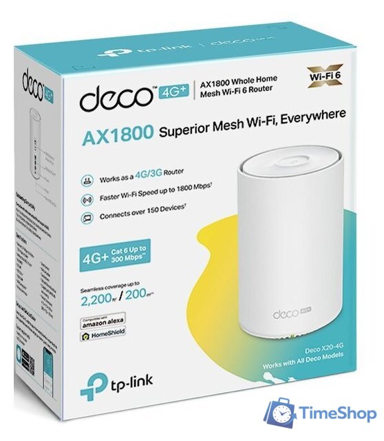 4G Wi-Fi роутер TP-Link Deco X20-4G (1 шт) - Изображение №2 — Интернет-магазин Time-Shop