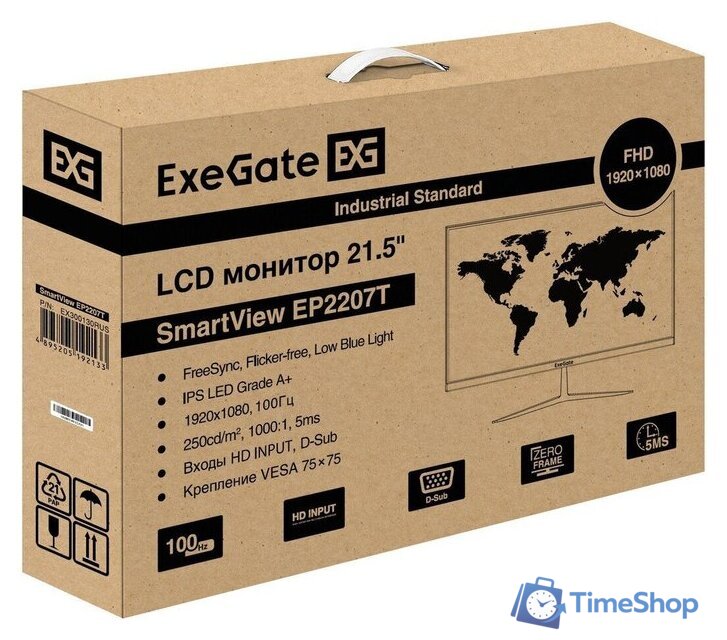 Монитор ExeGate SmartView EP2207T EX300130RUS - Изображение №8 — Интернет-магазин Time-Shop