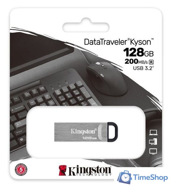 USB Flash Kingston Kyson 128GB - Изображение №4 — Интернет-магазин Time-Shop