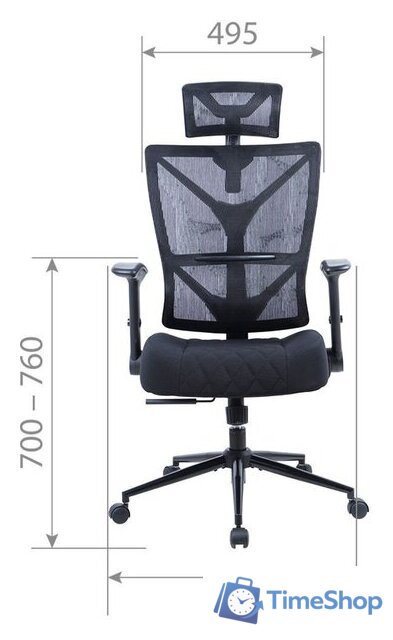 Офисное кресло CHAIRMAN CH566 (оранжевый) - Изображение №2 — Интернет-магазин Time-Shop